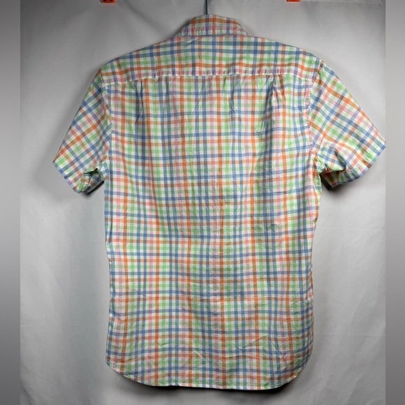 J.Crew Flex Short Sleeve Button Up Shirt Plaid S - Picture 4 of 5